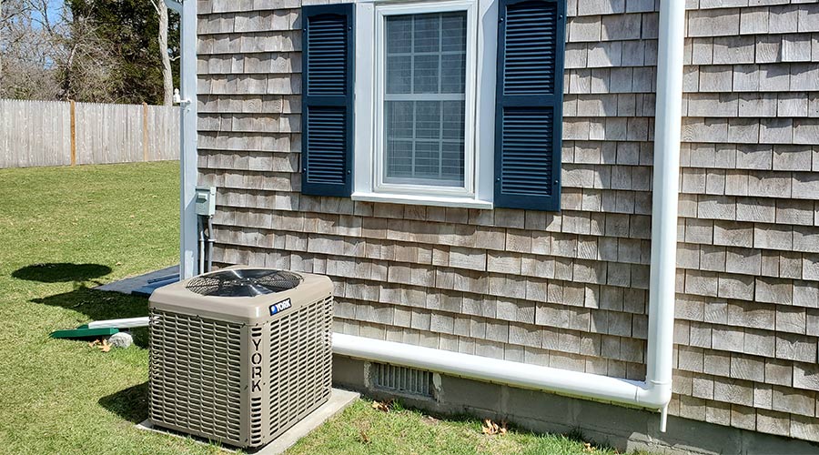 heat pump for ac outside home hyannis ma